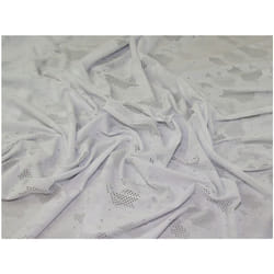 Minerva Cut Out Textured Stretch Knit - per metre - White