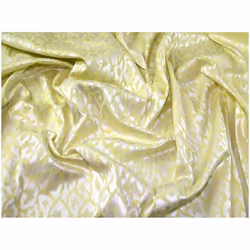 Minerva Stretch Woven Brocade Fabric Yellow - per metre