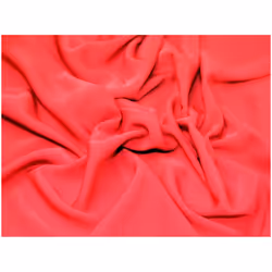 Minerva French Crepe Fabric Red - per metre