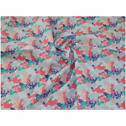 Minerva Printed Polycotton Fabric Blue - per metre