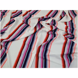 Minerva Soft Polyester Crepe Fabric Red - per metre
