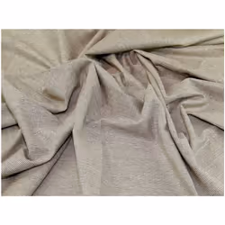 Minerva Metallic Woven Jacquard Fabric Stone - per metre