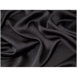 Minerva Nostalgic Crepe Back Satin Fabric - per metre - Black
