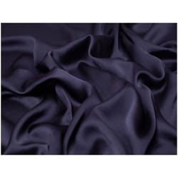 Minerva Nostalgic Crepe Back Satin Fabric - per metre - Navy
