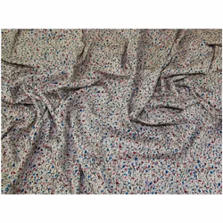 Minerva Viscose Challis Fabric Teal - per metre
