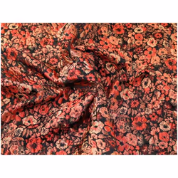 Minerva Bella Textured Woven Brocade Fabric Orange - per metre