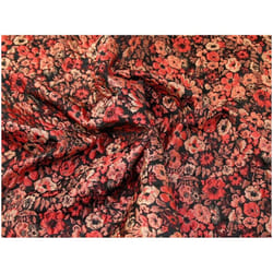 Minerva Bella Textured Woven Brocade Fabric Orange - per metre