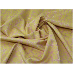Minerva Woven Brocade Fabric Pink & Yellow - per metre
