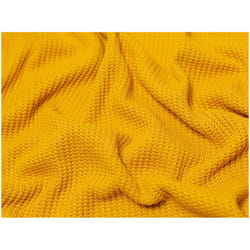 Minerva Chunky Cotton Sweater Knit Stretch - per metre - Ochre
