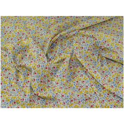 Minerva Printed Polycotton Fabric Yellow - per metre