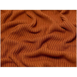 Minerva Chunky Cotton Sweater Knit Stretch - per metre - Brique