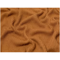 Minerva Chunky Cotton Sweater Knit Stretch - per metre - Ginger
