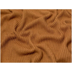 Minerva Chunky Cotton Sweater Knit Stretch - per metre - Ginger