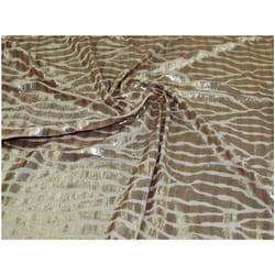 Minerva Sequin Jersey Stretch Knit Fabric Cream & Gold - per metre