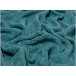 Minerva Sheepskin Cotton Fleece - per metre - Warm Teal