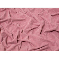 Minerva Melange Cotton Jersey Stretch Knit - per metre - Soft Rose