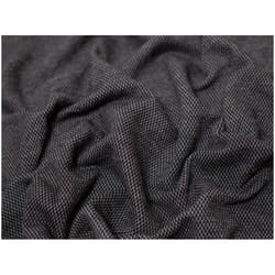 Minerva Jacquard Fleece Back Sweatshirt Stretch Knit - per metre - Black