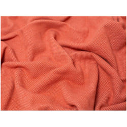 Minerva Jacquard Fleece Back Sweatshirt Stretch Knit - per metre - Rust