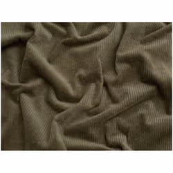 Minerva 7 Wale Stretch Woven Jumbo Cord - per metre - Fern Green
