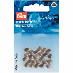Prym Round Studs Brown - per pack of 24