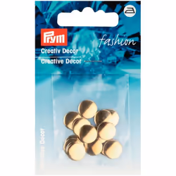 Prym Round Studs  Gold - per pack of 18