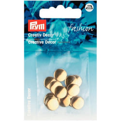 Prym Round Studs  Gold - per pack of 18