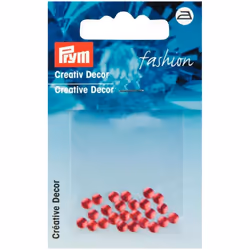 Prym Round Studs  Red - per pack of 28