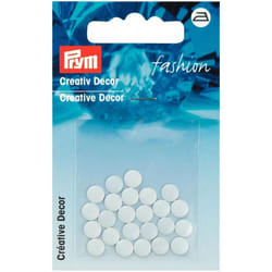 Prym Round Studs  White - per pack of 24