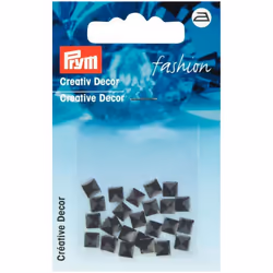 Prym Square Studs  Black - per pack of 26