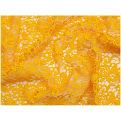 Minerva Heavy Guipure Lace Fabric - per metre - Yellow