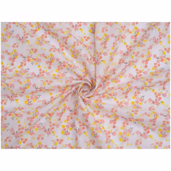 Minerva Printed Polycotton Fabric - per metre - Peach