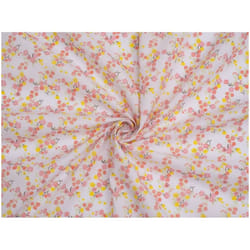 Minerva Printed Polycotton Fabric - per metre - Peach