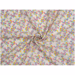 Minerva Printed Polycotton Fabric - per metre - Lemon