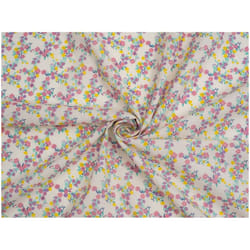 Minerva Printed Polycotton Fabric - per metre - Lemon