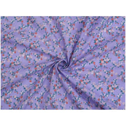Minerva Printed Polycotton Fabric - per metre - Lilac