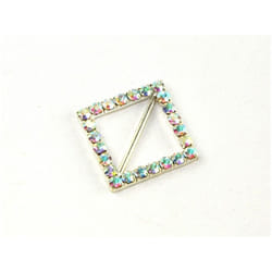 Simplicity Square Diamante Buckle  Crystal