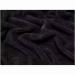 Minerva Sheepskin Cotton Fleece - per metre - Black