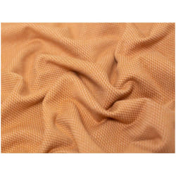 Minerva Jacquard Fleece Back Sweatshirt Stretch Knit - per metre - Ginger