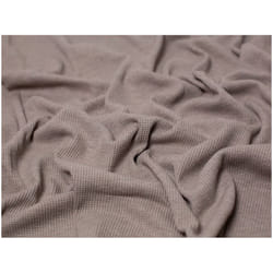 Minerva Cotton Waffle Textured Stretch Knit - per metre - Biscuit