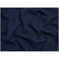 Minerva Waffle Textured Stretch Knit - per metre - Navy Blue