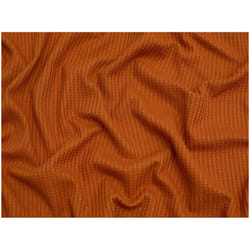 Minerva Waffle Textured Stretch Knit - per metre - Rust