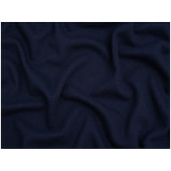 Minerva Core Range Mini Waffle Textured Stretch Knit - per metre - Navy Blue
