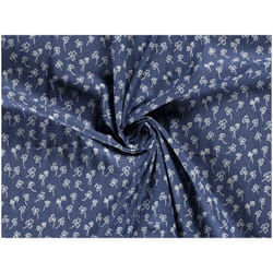 Minerva Stretch Woven Denim Fabric Blue - per metre