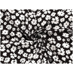 Minerva Viscose Crepe Fabric Black - per metre