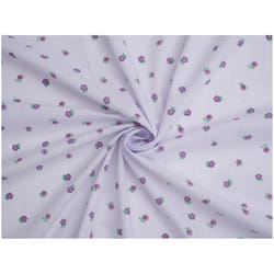 Minerva Printed Polycotton Fabric - per metre - Lilac