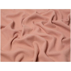 Minerva Cotton Waffle Textured Stretch Knit - per metre - Blush