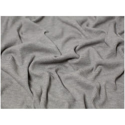 Minerva Cotton Waffle Textured Stretch Knit - per metre - Cloud Grey