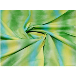 Minerva Woven Stretch Cotton Sateen Fabric Green Multi - per metre