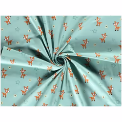 Minerva Cotton Jersey Stretch Knit Fabric Green - per metre