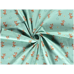 Minerva Cotton Jersey Stretch Knit Fabric Green - per metre